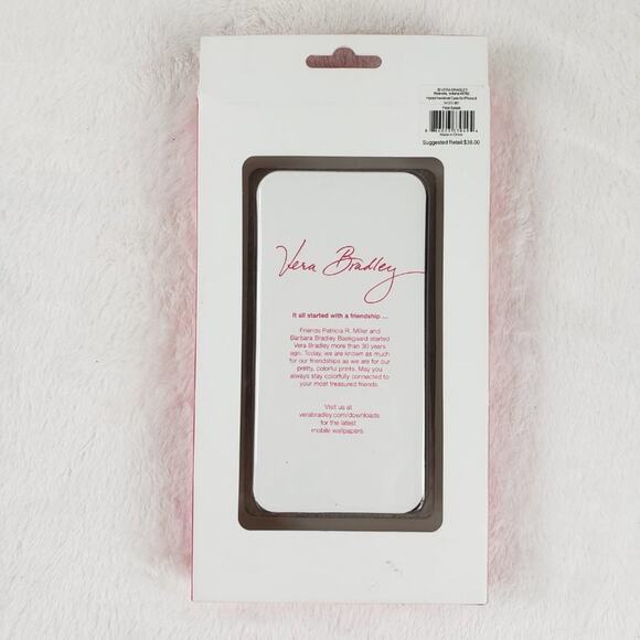 Vera Bradley iphone Case 6/6s Blue Floral Hybrid Hardshell Petal Splash. New - Picture 2 of 5